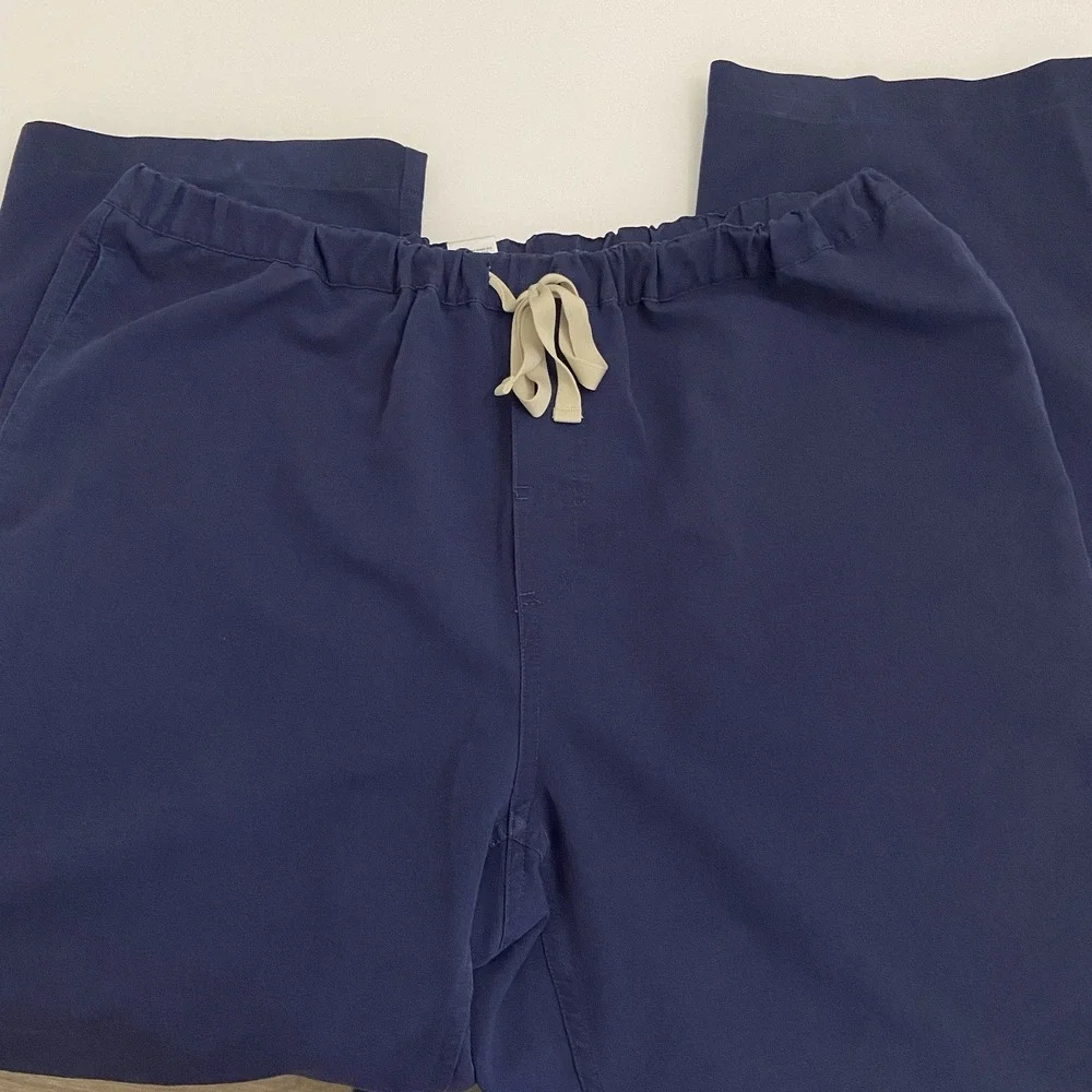 Figs Men's Scrub Pants Technical Collection Pisco Navy Blue FM4500 Sz L FLAW
